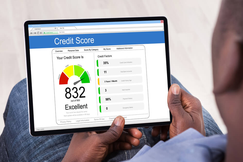 Online Credit Score Check Using Tablet Computer