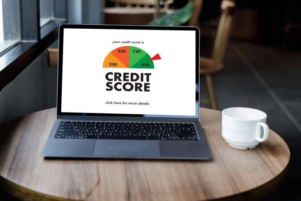 Businessman Checking Credit Score Online and Financial Payment Rating Budget Money